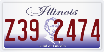 IL license plate Z392474