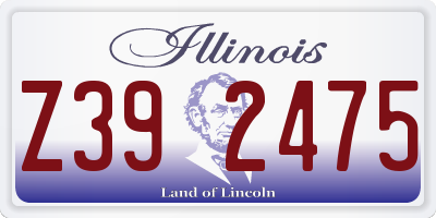 IL license plate Z392475