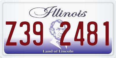IL license plate Z392481