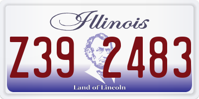 IL license plate Z392483
