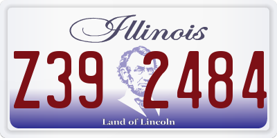 IL license plate Z392484