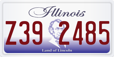 IL license plate Z392485