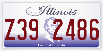 IL license plate Z392486