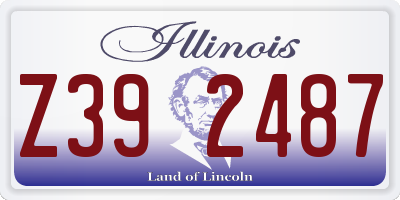 IL license plate Z392487