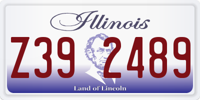IL license plate Z392489
