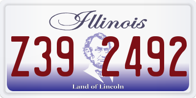 IL license plate Z392492