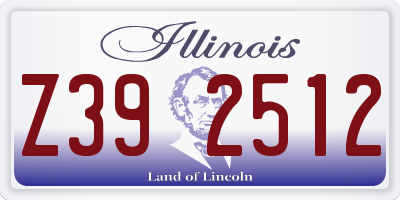 IL license plate Z392512