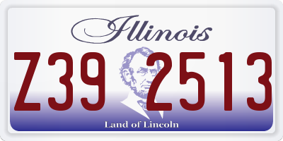 IL license plate Z392513