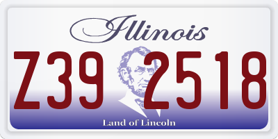 IL license plate Z392518