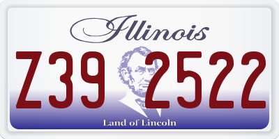 IL license plate Z392522