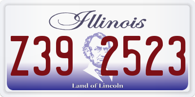 IL license plate Z392523