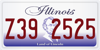 IL license plate Z392525