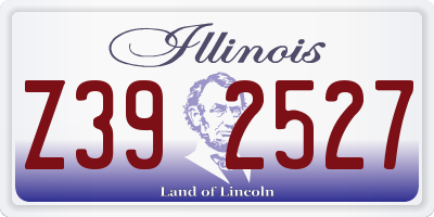 IL license plate Z392527