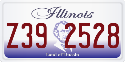 IL license plate Z392528