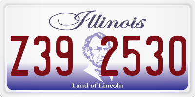 IL license plate Z392530