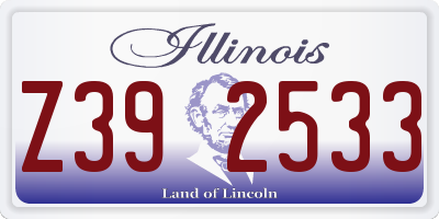 IL license plate Z392533