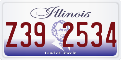 IL license plate Z392534