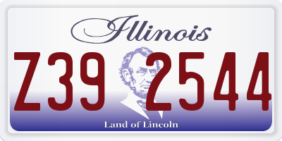 IL license plate Z392544