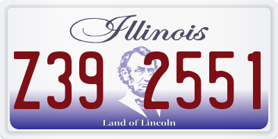 IL license plate Z392551