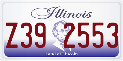IL license plate Z392553