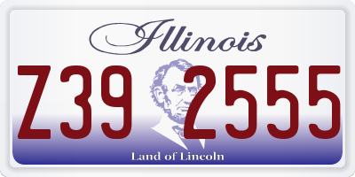 IL license plate Z392555
