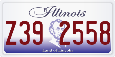 IL license plate Z392558