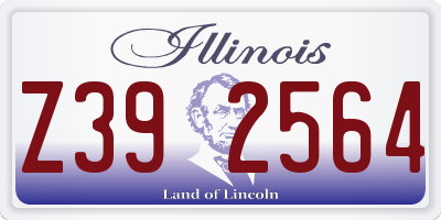 IL license plate Z392564