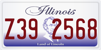 IL license plate Z392568