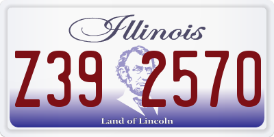 IL license plate Z392570