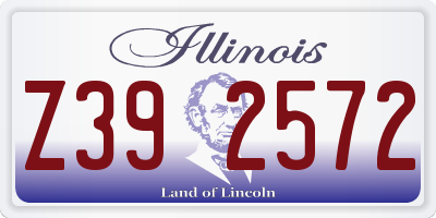 IL license plate Z392572