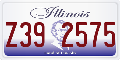 IL license plate Z392575