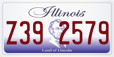 IL license plate Z392579