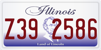 IL license plate Z392586