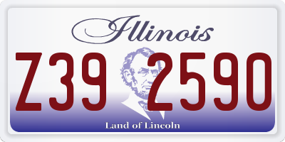 IL license plate Z392590