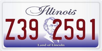 IL license plate Z392591