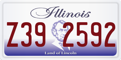 IL license plate Z392592