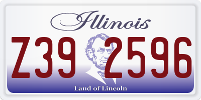 IL license plate Z392596