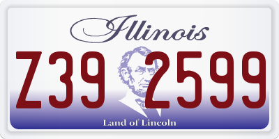 IL license plate Z392599