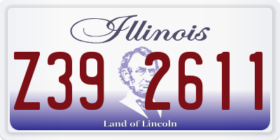 IL license plate Z392611