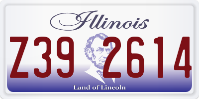 IL license plate Z392614