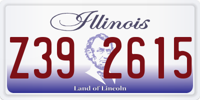 IL license plate Z392615