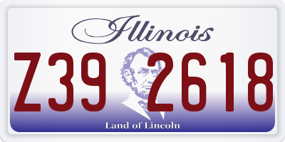 IL license plate Z392618