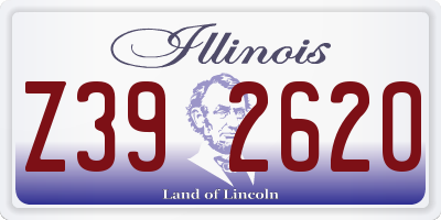 IL license plate Z392620