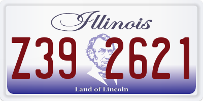 IL license plate Z392621
