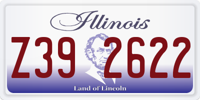 IL license plate Z392622