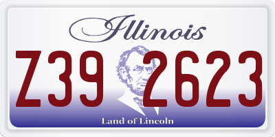 IL license plate Z392623