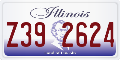 IL license plate Z392624