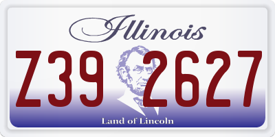 IL license plate Z392627