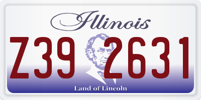 IL license plate Z392631