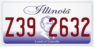 IL license plate Z392632